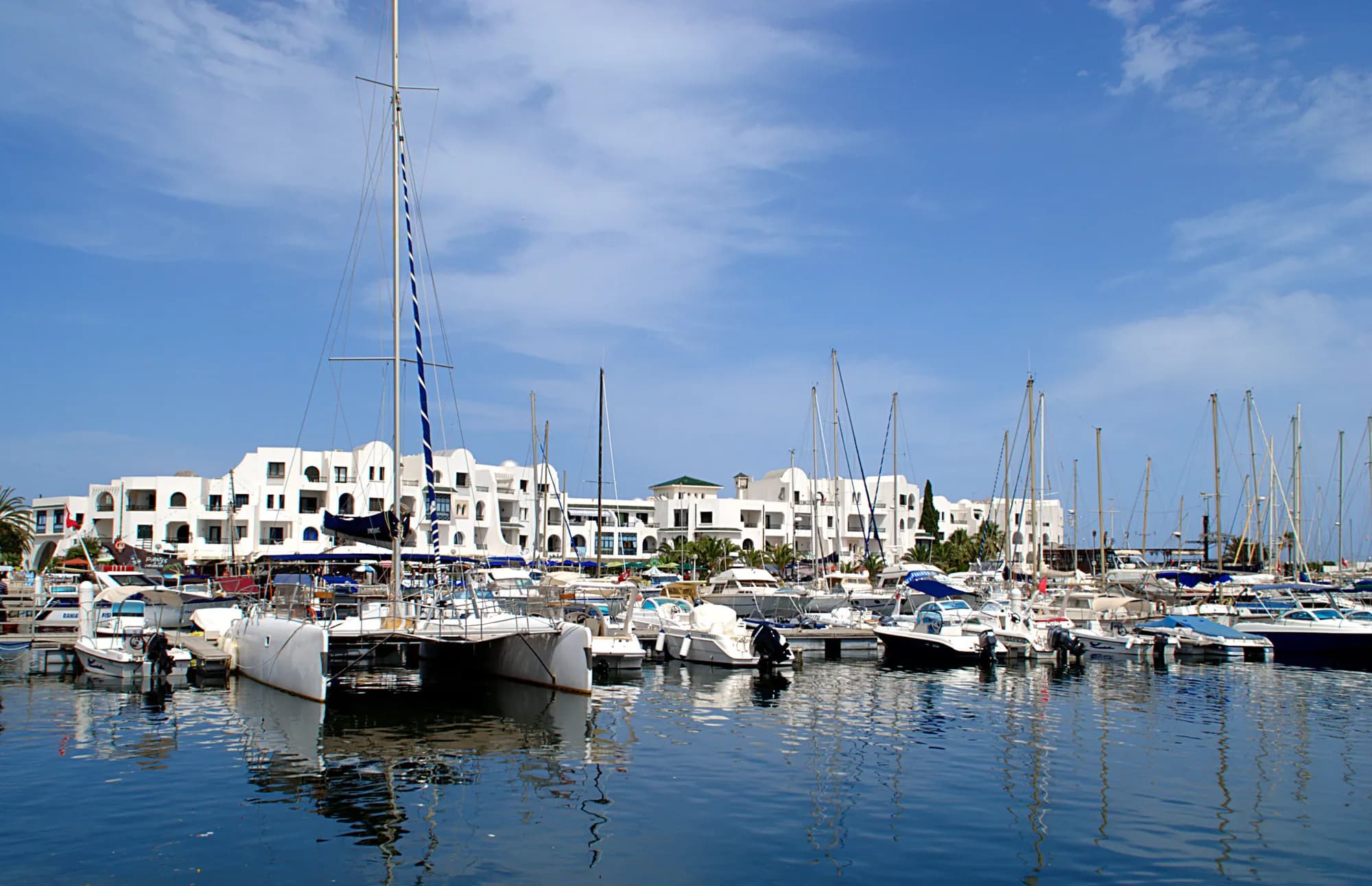 Yachts in the marina of Port El Kantaoui
